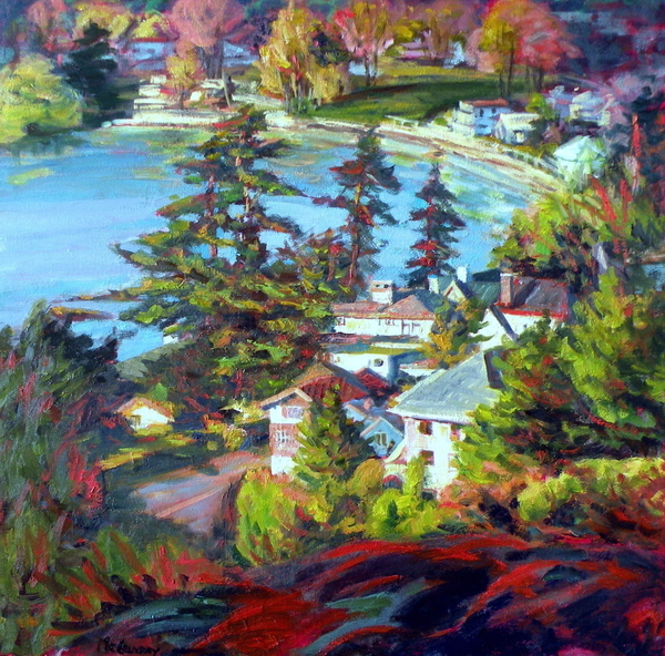 View of Gonzales Bay 24x24