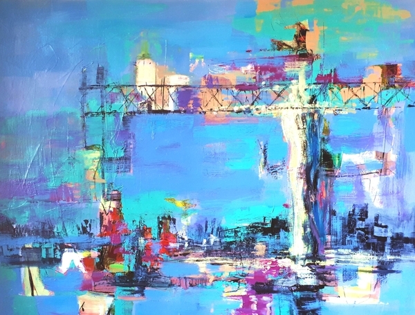 Urban Waterway 36x48